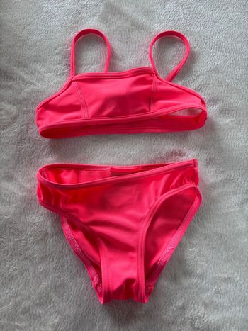 🌸Maillot de bain 2 pièces fille 4 ans orange/corail🌸