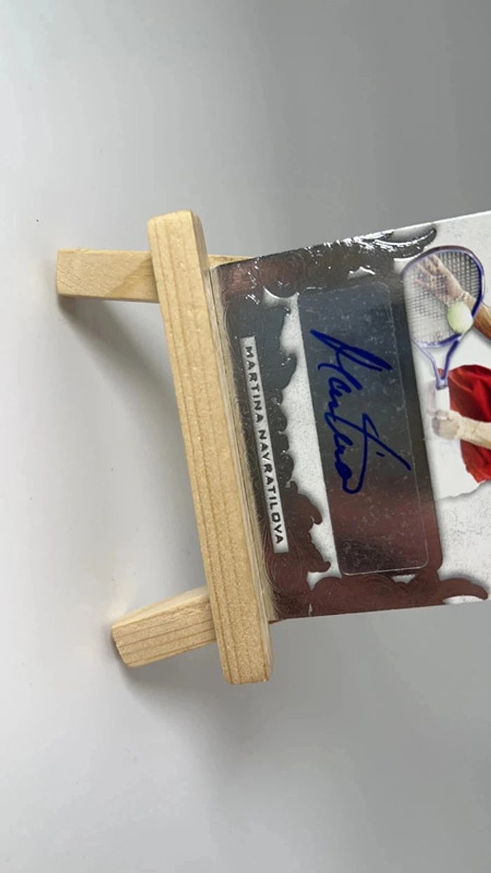 martina navratilova 2015 Leaf Tennis Auto Card  USA czech rep #BA-MN1 19/25 - photo numéro 2