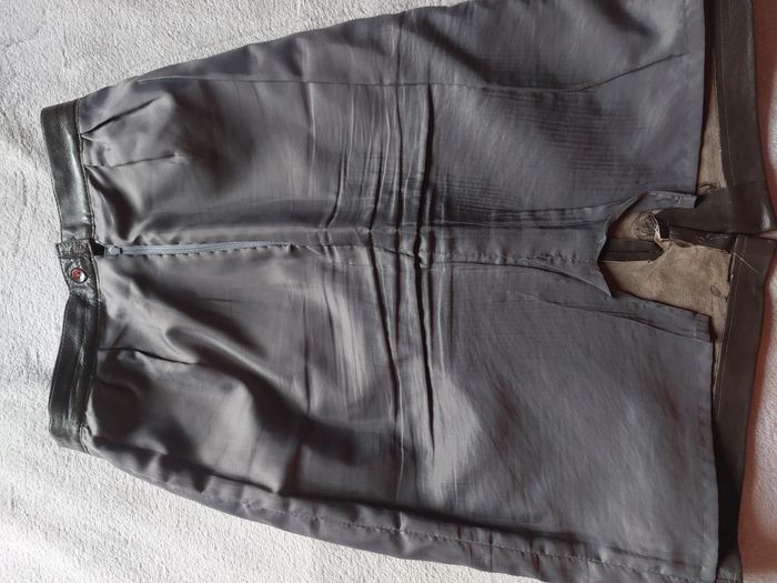 Jupe en cuir marron glacé taille 34-36 - photo numéro 6