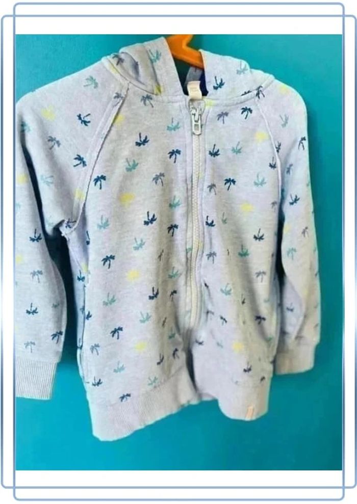 Très beau sweat léger à capuche 4/5 ans esprit