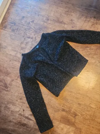 Gilet noir pailleté