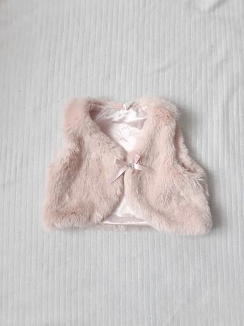 Gilet rose sans manches H&M 80 cm