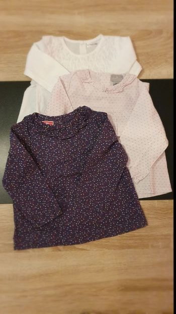 Lot de 3 blouses 12 mois