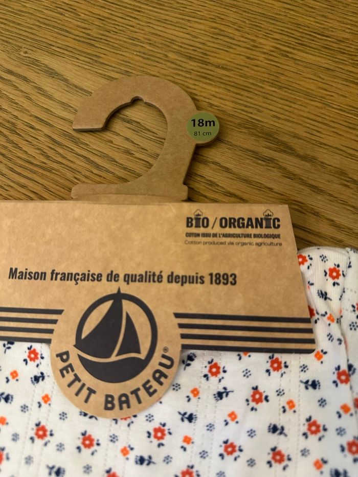 Robe fille bodie intégré petit bateau 18 mois - photo numéro 3