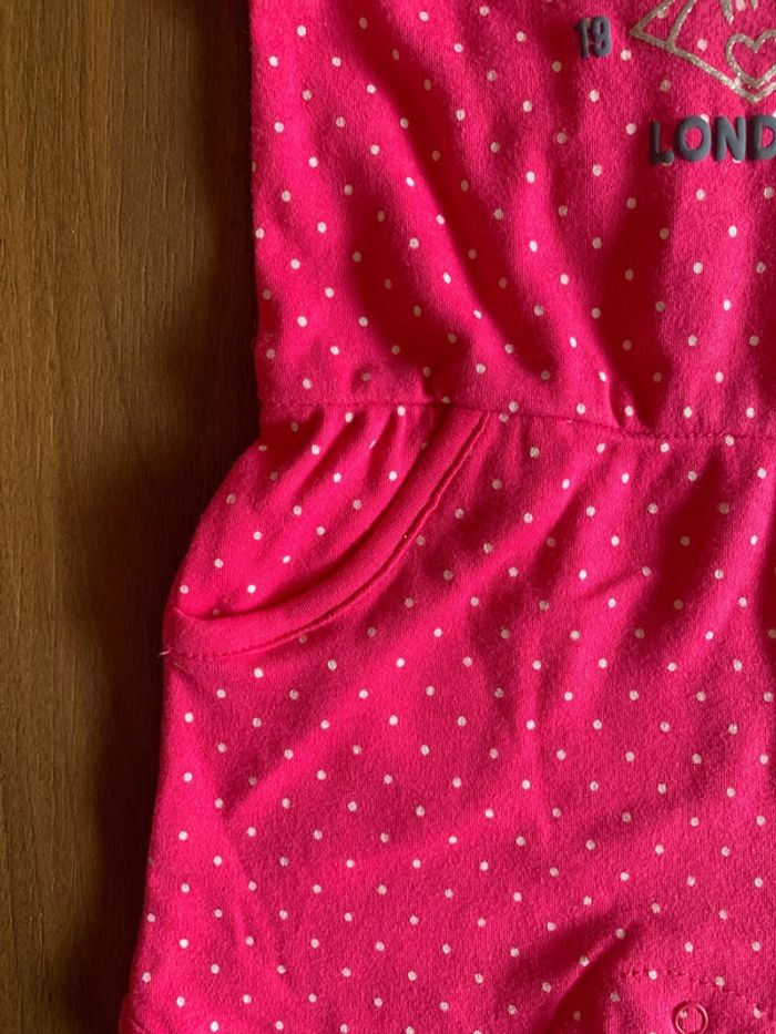 Combi short Lee Cooper fille 9 mois rose - photo numéro 3