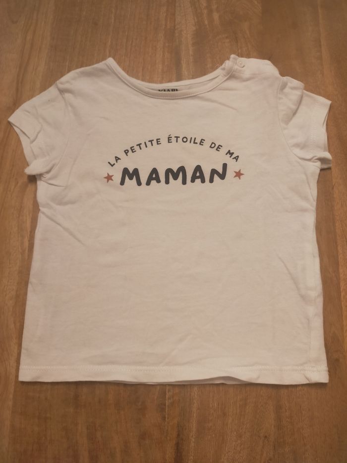 T-shirt message 18 mois