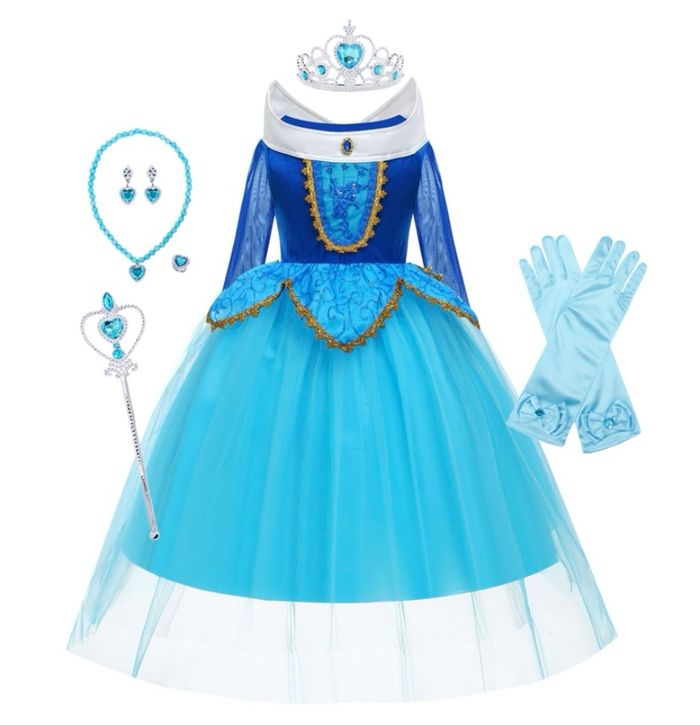 Déguisement robe princesse et ces accessoires 5-6ans