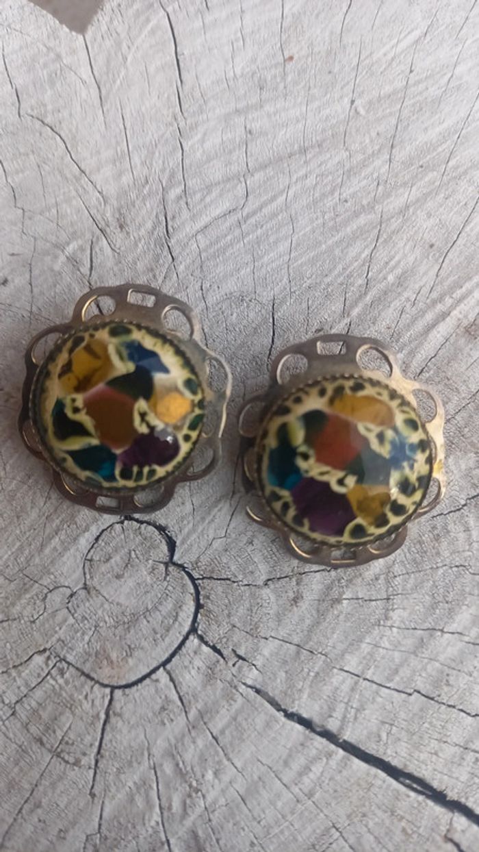 Boucles d'oreilles clips vintage