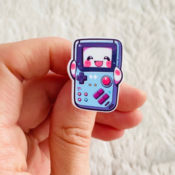 Pins Brut Fait Main Kawaii Gaming Blue