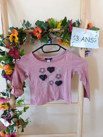 T-shirt manche longue Okaïdi 3ans