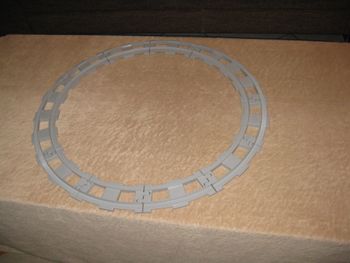 lego duplo lot de 12 rails courbes gris clair