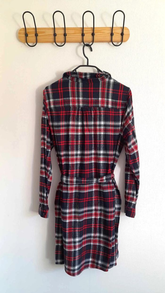 Robe chemise à carreaux manches longues Kiabi taille 42 - photo numéro 6
