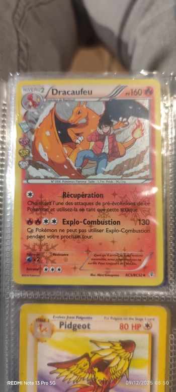 carte pokemon Dracaufeu RC5/RC32