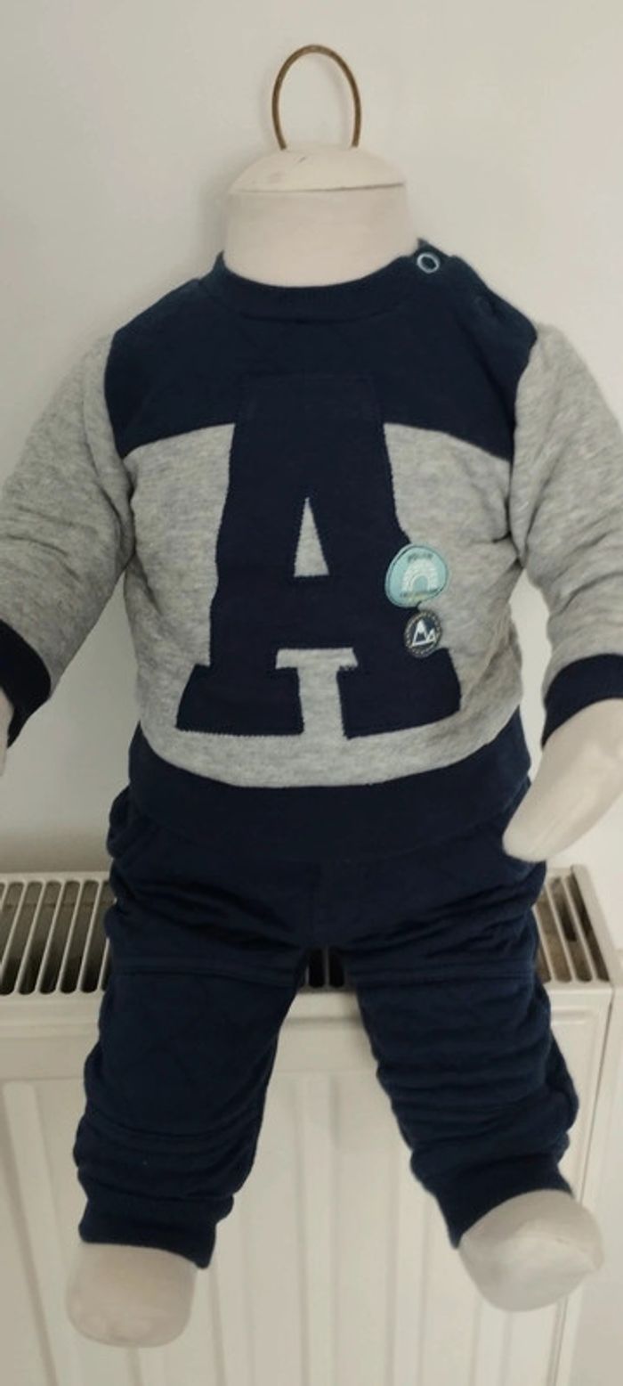 Survêtement chaud gris et bleu Marine - photo numéro 2