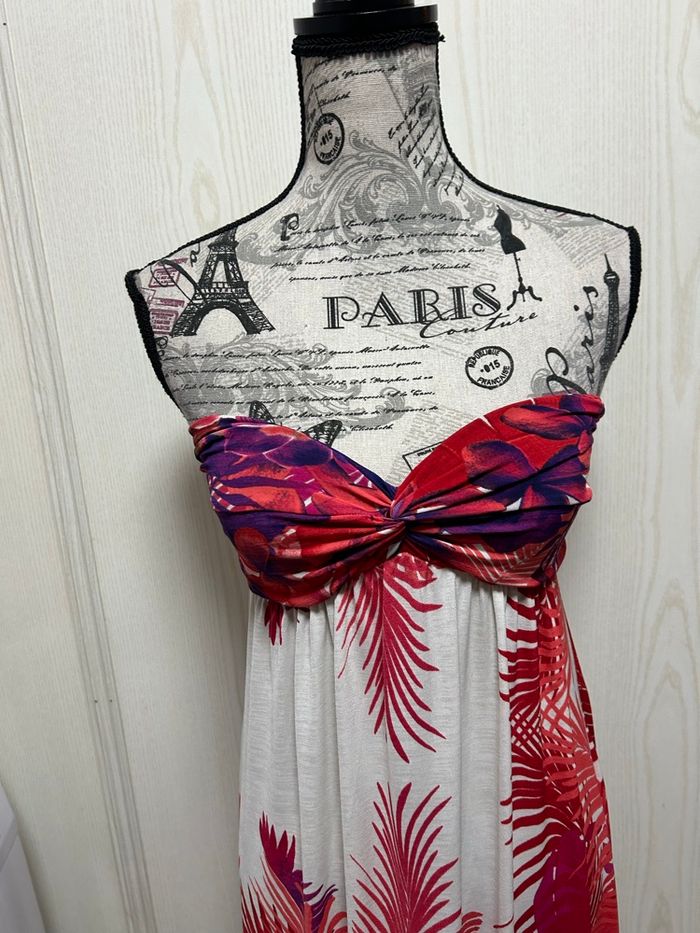 longue robe d’été épaule dénudée culture love - photo numéro 2