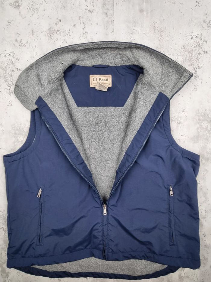 Doudoune sans manches fourrée L.L. Bean bleu marine – Taille L Hommes (mesures en photos) - photo numéro 2