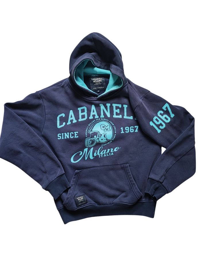 Sweat à capuche bleu marine taille M Cabaneli