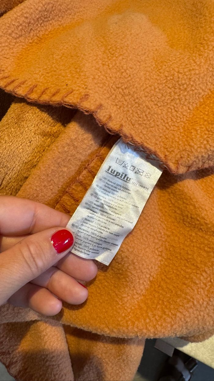 Grande Peluche cerf avec couverture lupilu - photo numéro 6