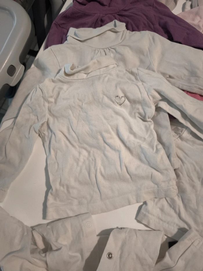 Lot Tshirt manche longue et sous pull 6 mois fille - photo numéro 5