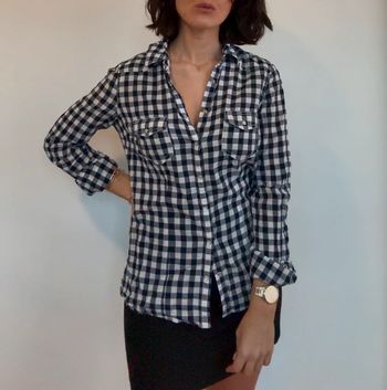 Chemise vichy bleue et blanche - taille S - pimkie - parfait état