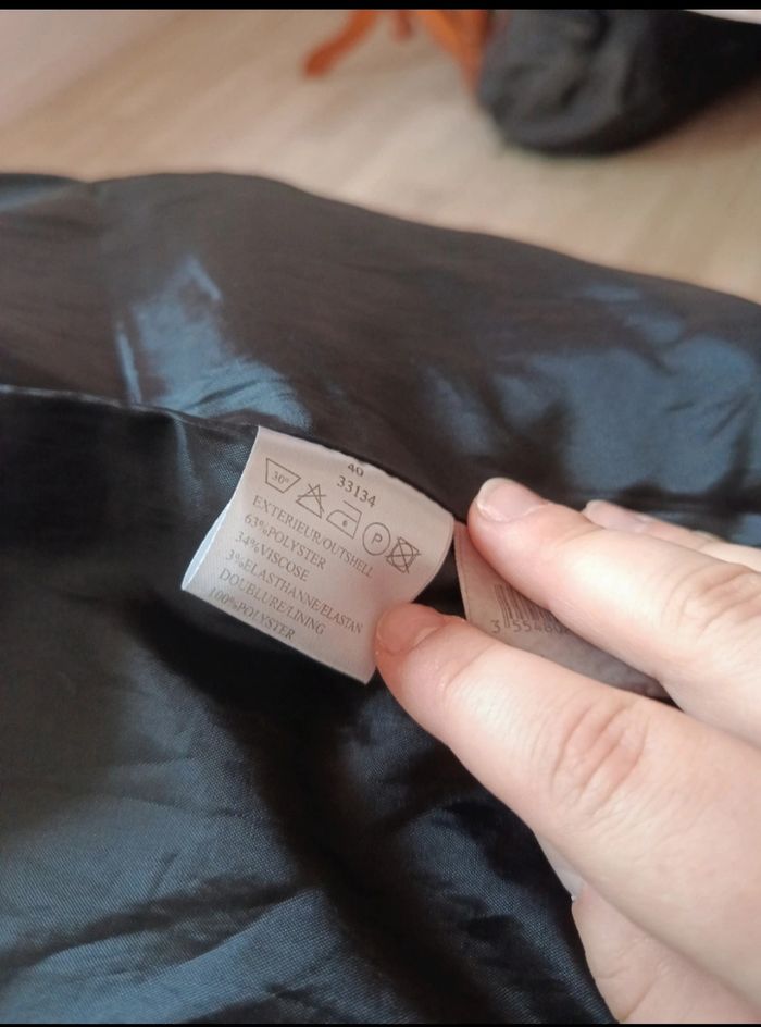 Blaser blazer noir cintré ajusté élégant veste - photo numéro 5