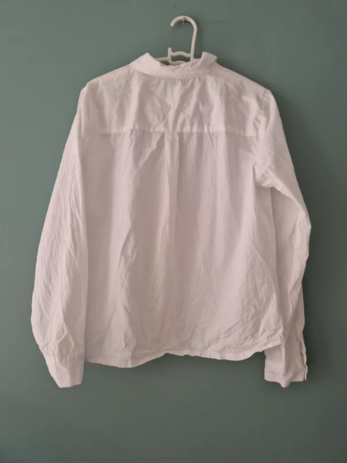 Chemise blanche motif coeur taille 38, emi-jo - photo numéro 5