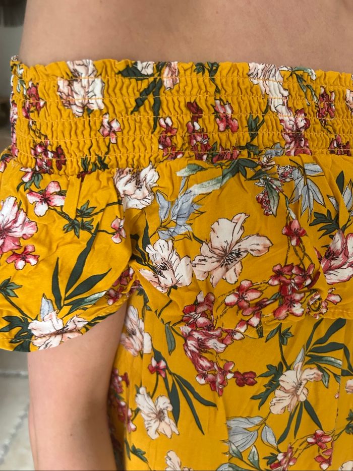 Robe fleurie jaune - photo numéro 2