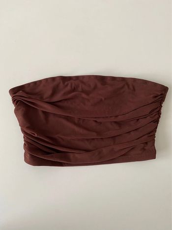 Haut bandeau marron en tulle L
