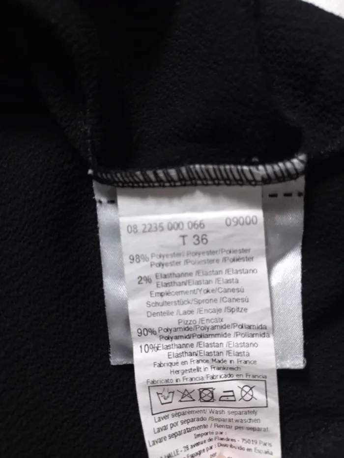 Haut blouse noir 36 très bon état - photo numéro 4