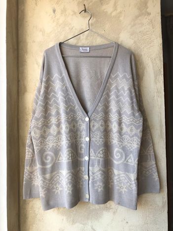 Cardigan beige vintage Berger du nord 42/44