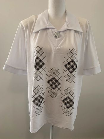 Blouse blanche et argentée Maltex TXXL