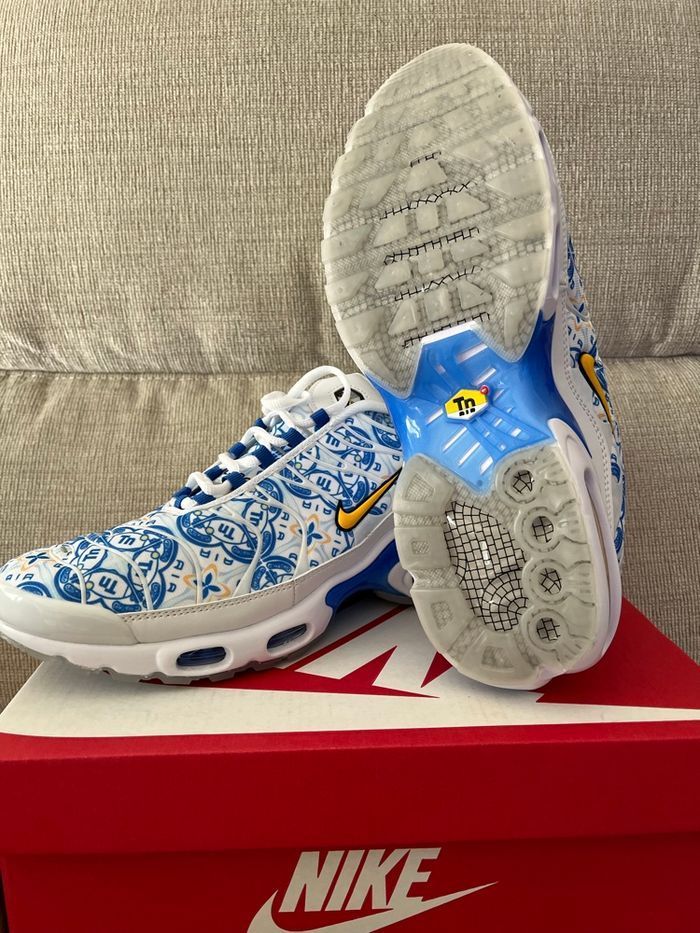 Tn Nike Lisboa blanc et bleu - photo numéro 2