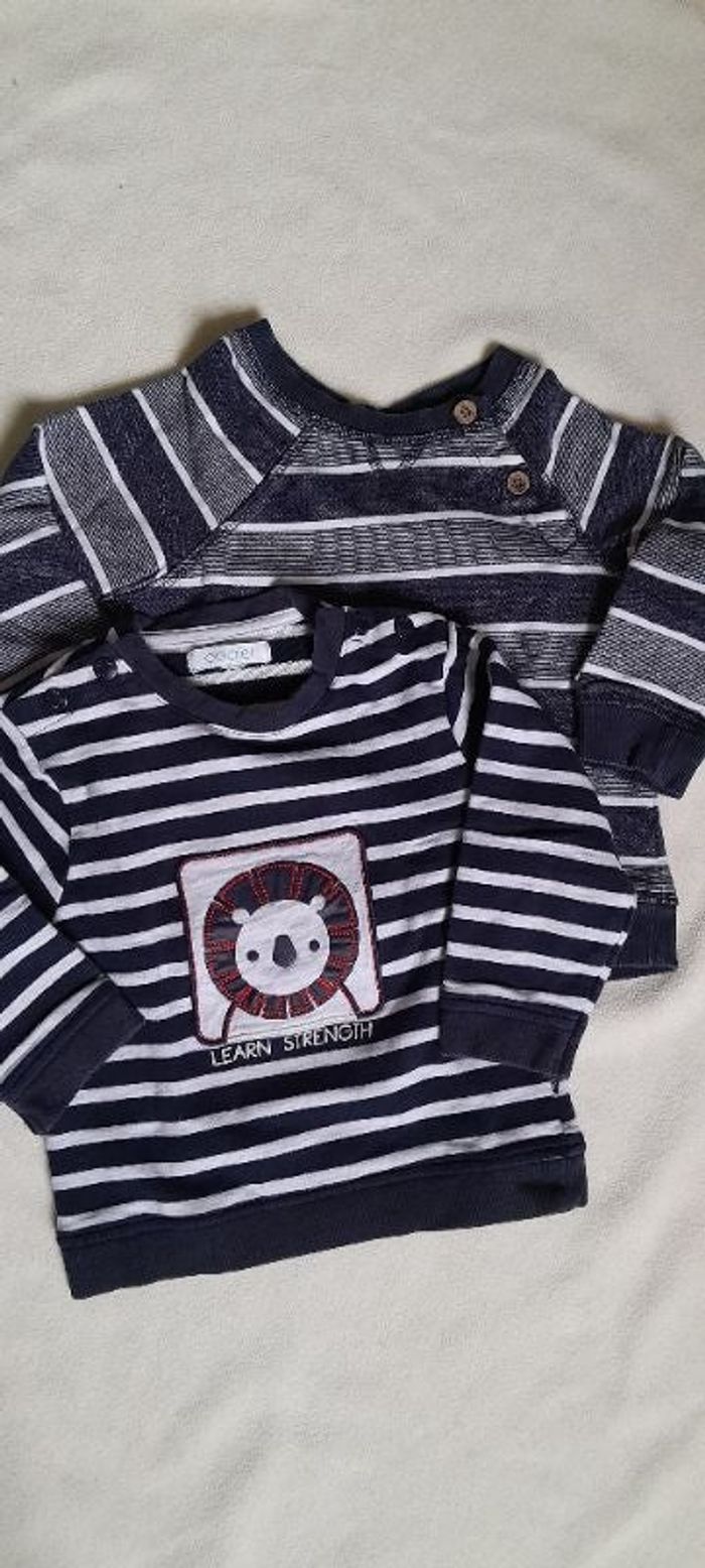 Lot 2 sweats 12-18 mois