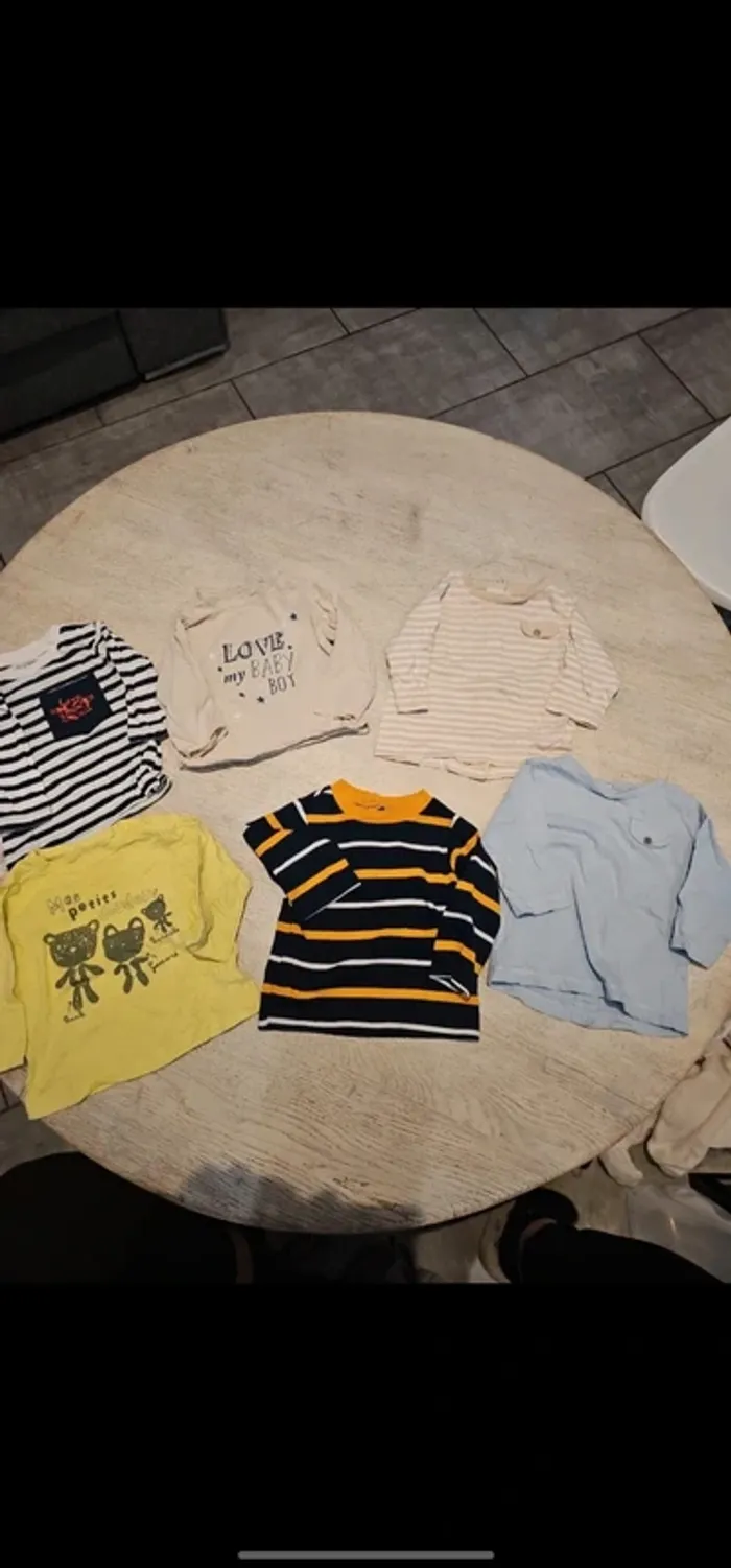 Lot de t-shirt manches longues