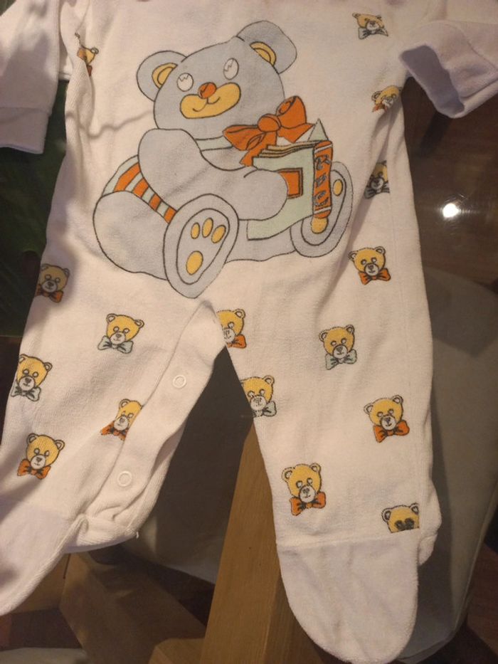 Pyjama bébé 3 mois a 6 mois mixte - photo numéro 3