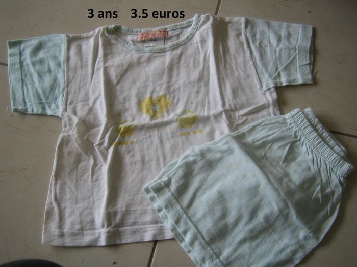 lot de 3 pyjamas en coton 3 ans fille - photo numéro 2