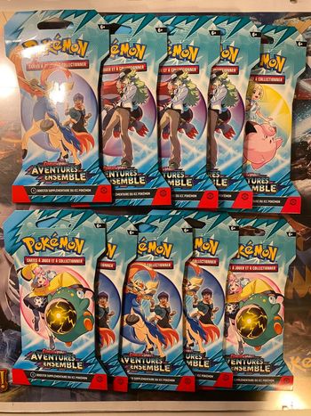 lot de 10 boosters sous blisters EV09