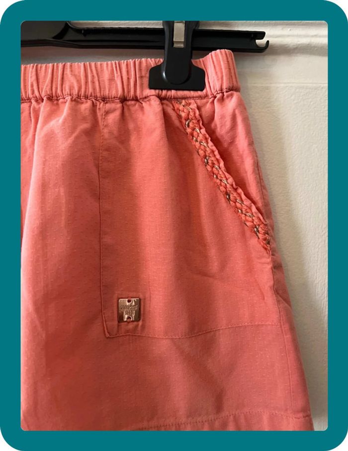 Short coton texturé corail 10 ans - Carrément Beau - photo numéro 2