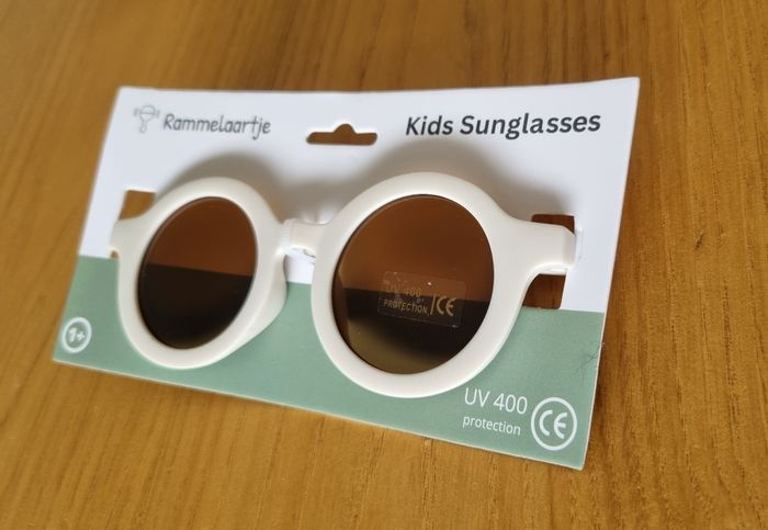 Lunettes enfant rondes blanc cassé uv400 neuf - photo numéro 2
