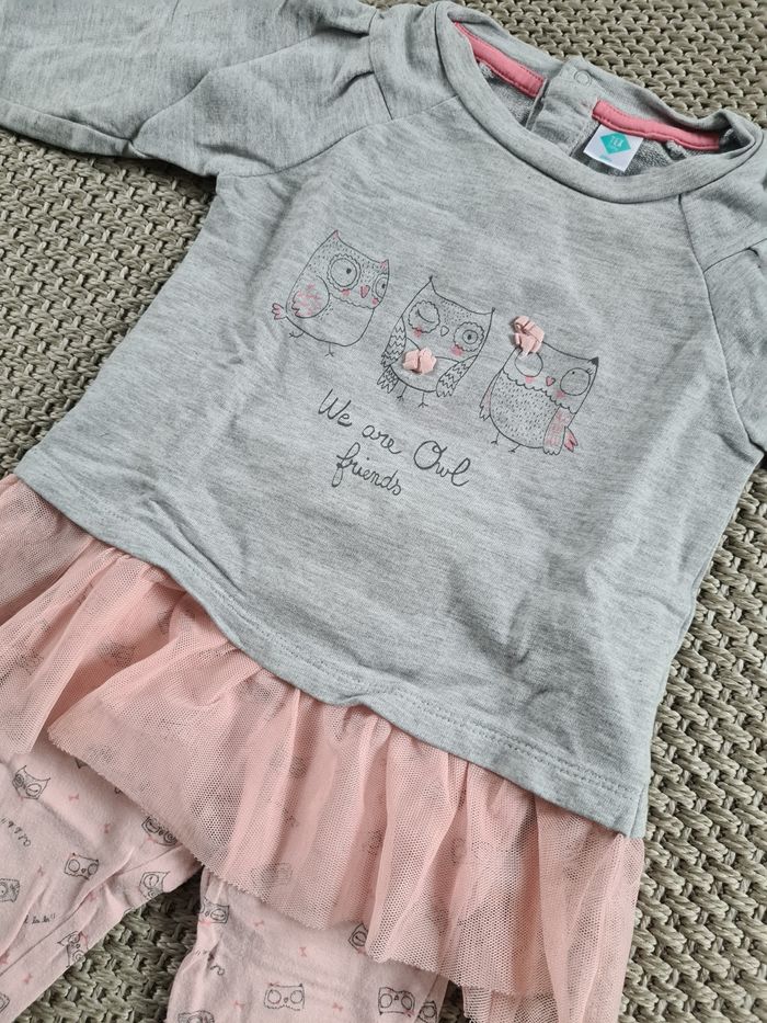 Ensemble tunique et legging assorti fille - 18 mois - photo numéro 4