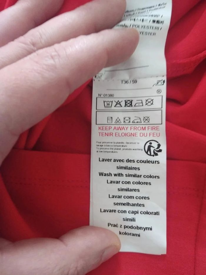 Robe habillé Morgan rouge taille 36 - photo numéro 5
