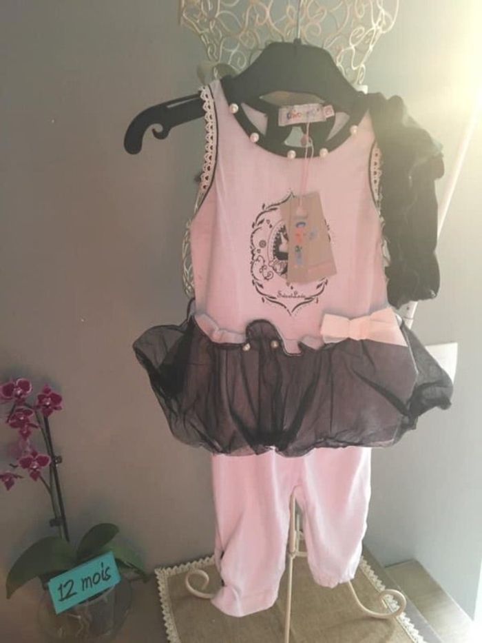 Ensemble fille 12 mois Chicaprie