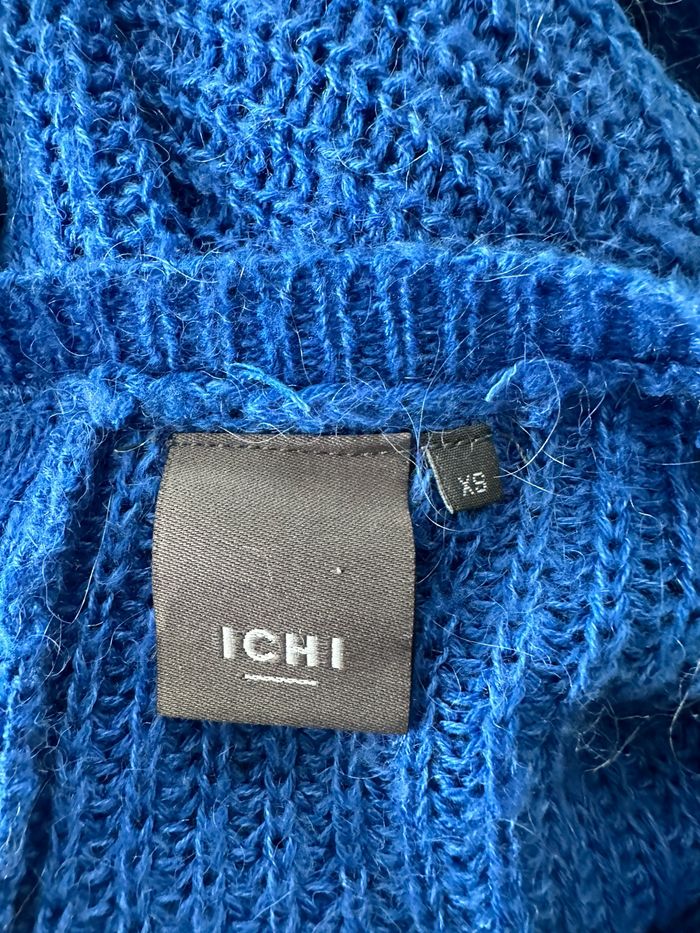 Pull en maille bleu roi lien dans le dos Ichi T34 XS - photo numéro 8