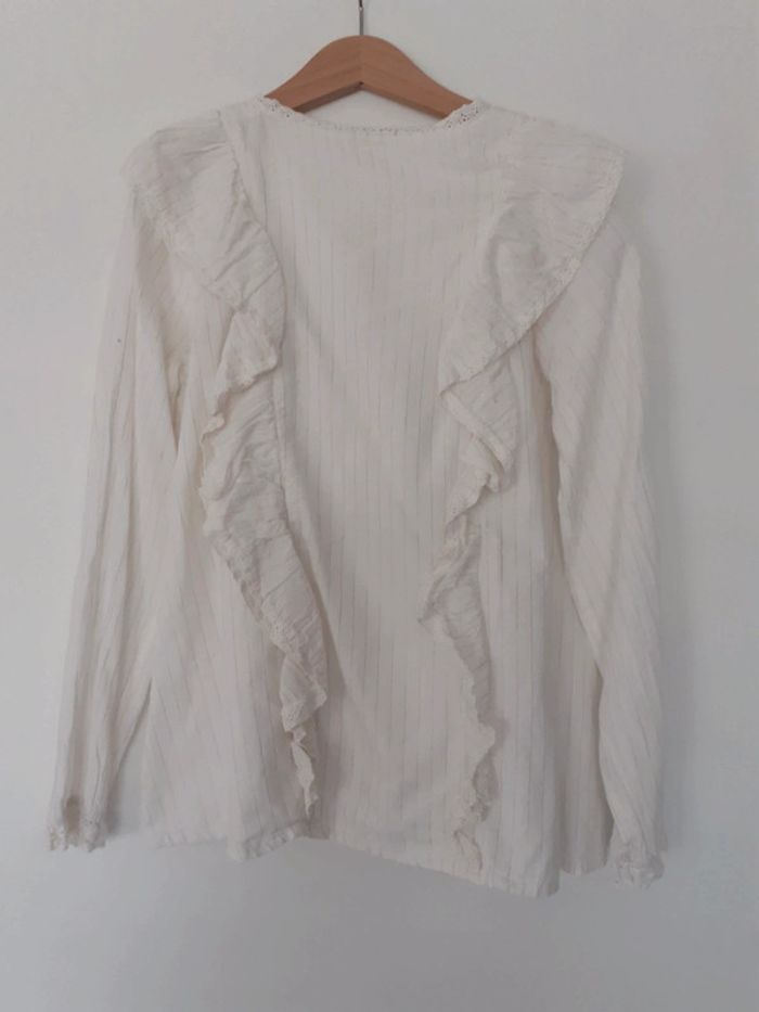 Chemisier fille écru 12 ans Vertbaudet - photo numéro 3