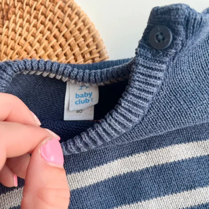 Pull maille rayé - BABY Club 80 - photo numéro 3