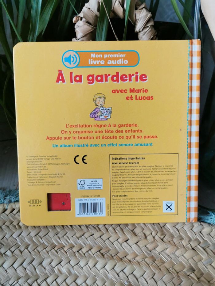 🌺Livre audio sonor A la garderie avec marie et lucas - photo numéro 5