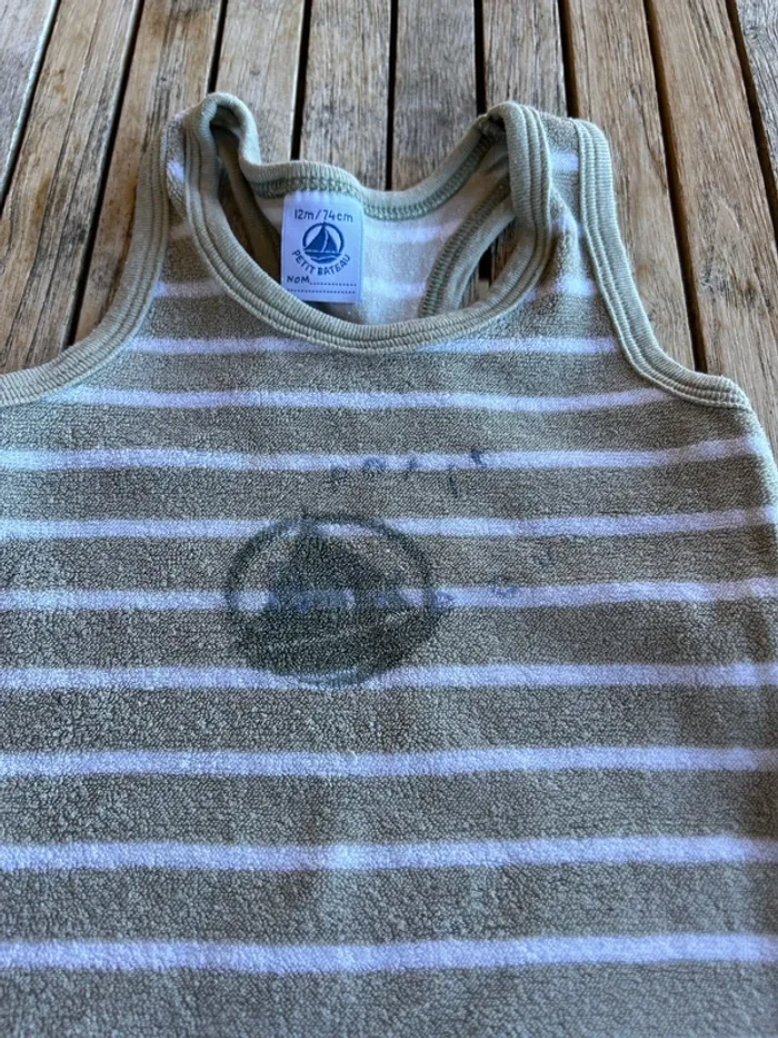 Combishort bébé garçon Petit Bateau - 12 mois - photo numéro 2