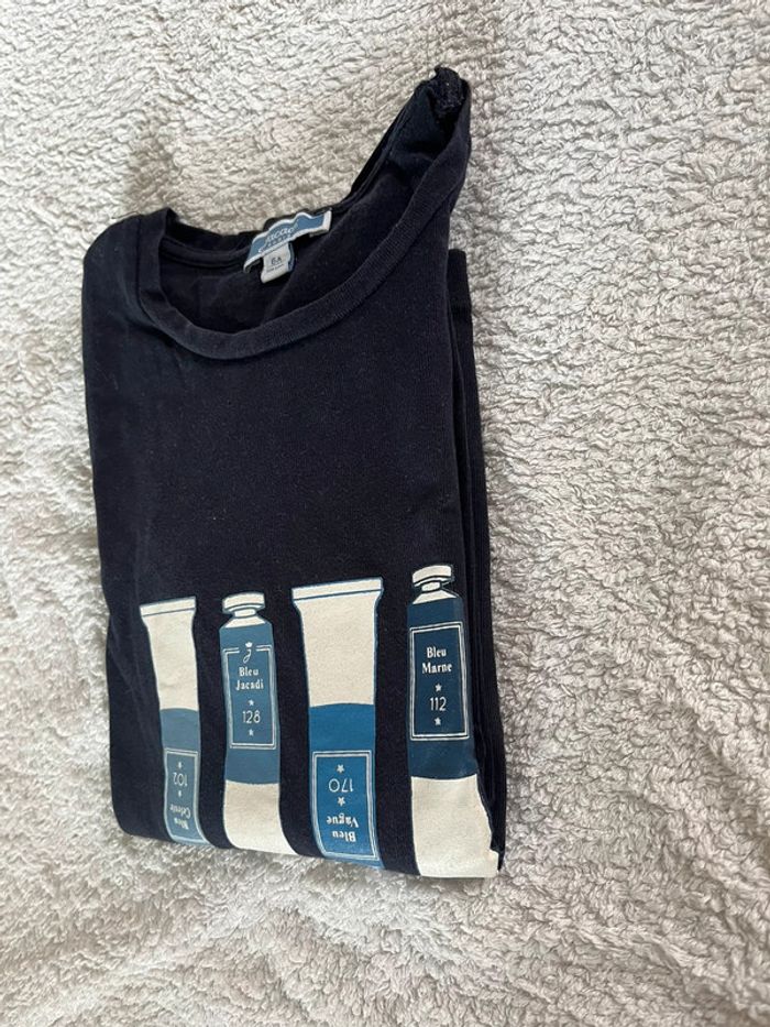 6 ans Jacadi bleu marine peinture - photo numéro 4