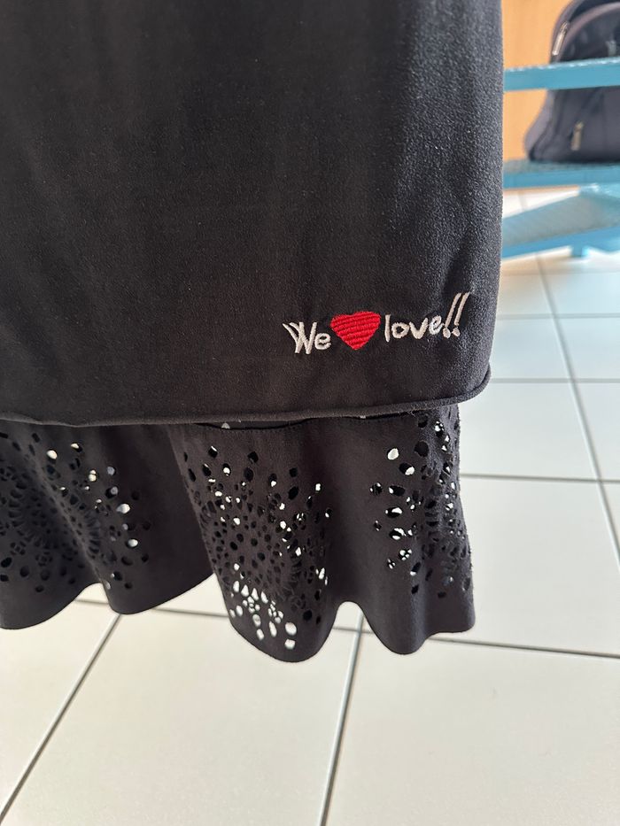 robe noire desigual taille 34 NEUVE tissus velouté peau de peche - photo numéro 2