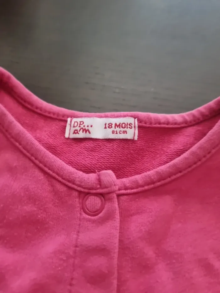 Gilet rose fuschia 18 mois du pareil au même taille grand - photo numéro 2